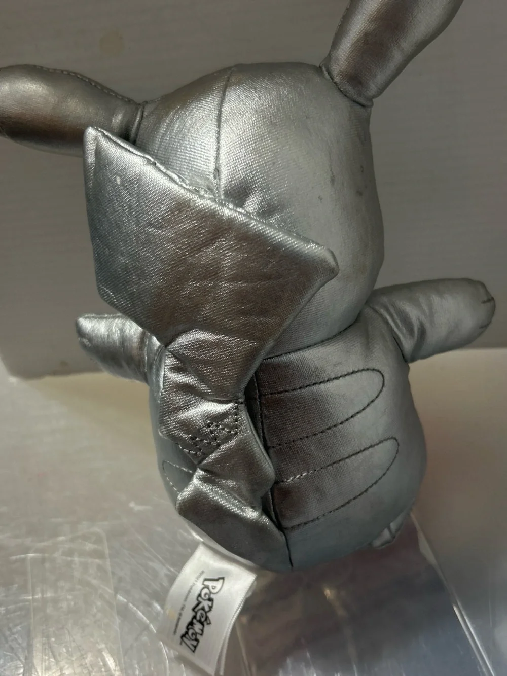 Pokemon Silver Metallic Pikachu Plush